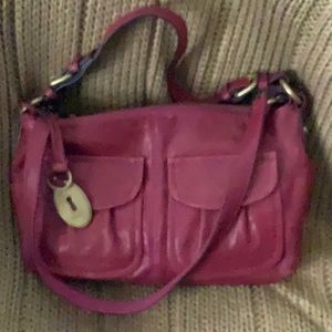 Like new fossil leather bag